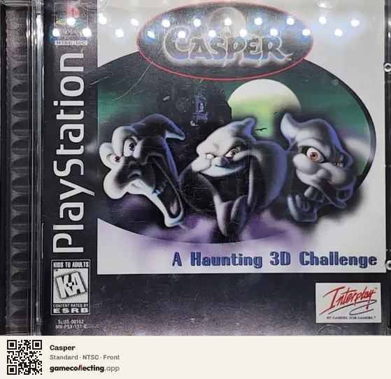 Casper PlayStation, NTSC box front