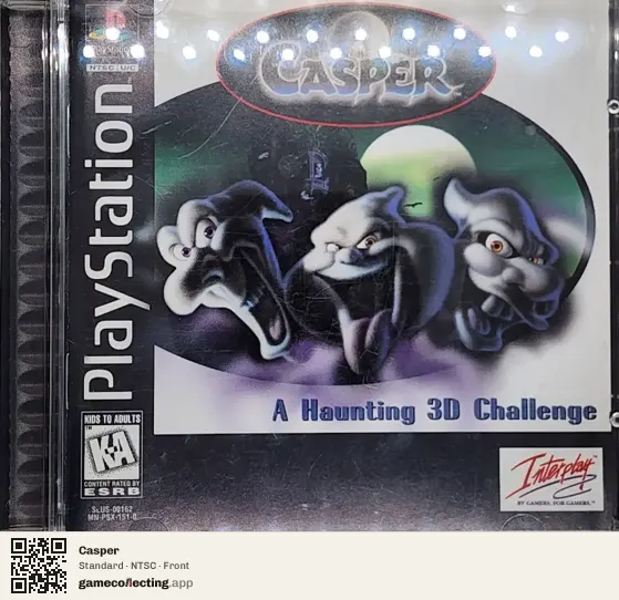 Casper PlayStation, NTSC box front