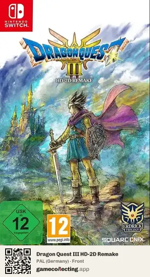 Dragon Quest III HD-2D Remake Nintendo Switch, Germany box front