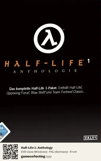 Half-Life 1: Anthology Computer, Germany box front