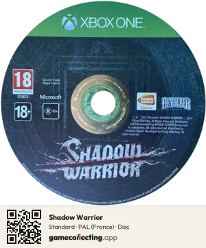 Shadow Warrior Xbox One, PAL disc