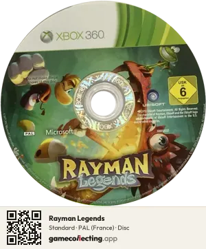 Rayman Legends Xbox 360, PAL disc