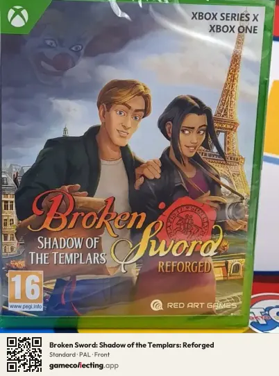Broken Sword: Shadow of the Templars: Reforged Xbox Series X, PAL box front
