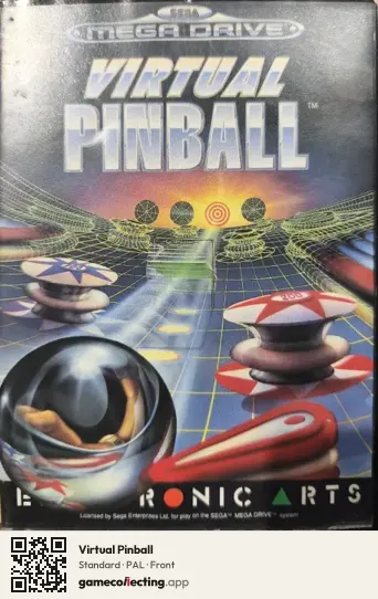 Virtual Pinball Sega Mega Drive / Genesis, PAL box front