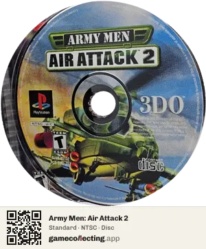 Army Men: Air Attack 2 PlayStation, NTSC disc
