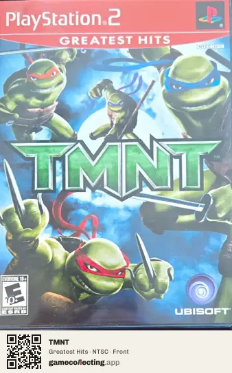 TMNT PlayStation 2, NTSC box front