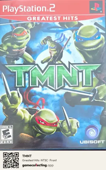 TMNT PlayStation 2, NTSC box front