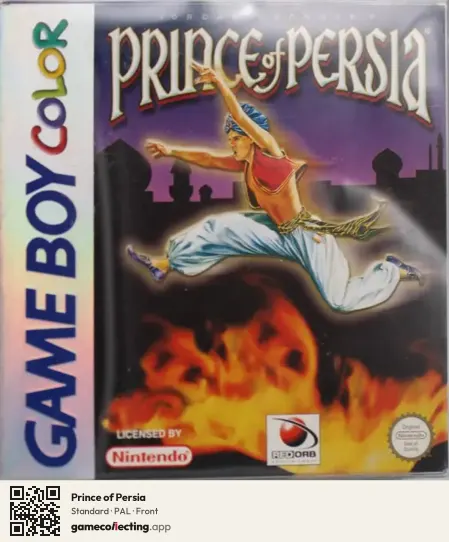 Prince of Persia Game Boy Color, PAL box front