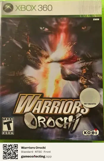 Warriors Orochi Xbox 360, NTSC box front