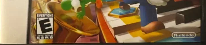 Mario Party DS, the ESRB box on its front