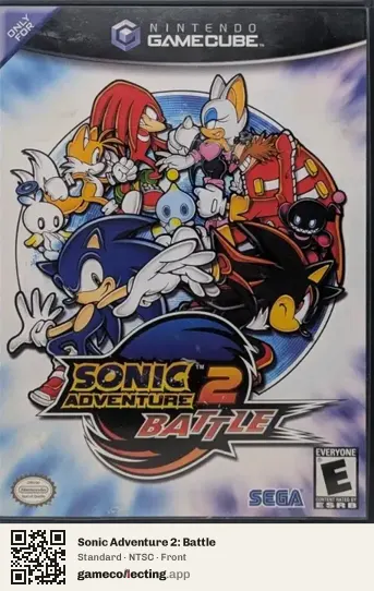 Sonic Adventure 2: Battle Nintendo GameCube, NTSC box front