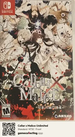 Collar x Malice: Unlimited Nintendo Switch, NTSC box front