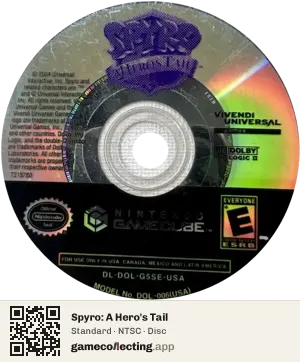 Spyro: A Hero's Tail Nintendo GameCube, NTSC disc