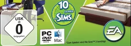 The Sims 3: High-End Loft Stuff, the USK square on its front