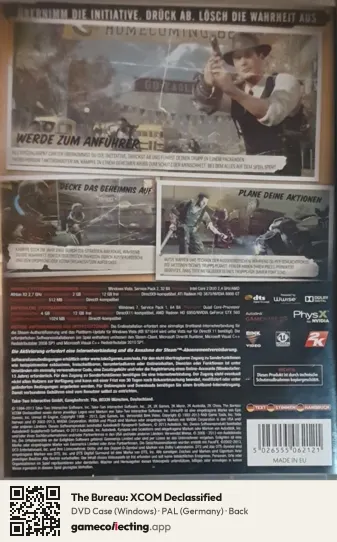 The Bureau: XCOM Declassified Computer, Germany box back