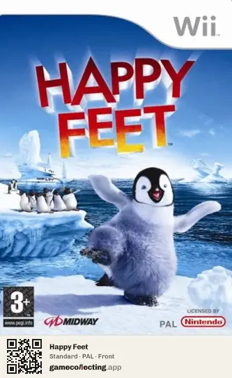 Happy Feet Nintendo Wii, PAL box front