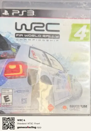 WRC 4 PlayStation 3, NTSC box front
