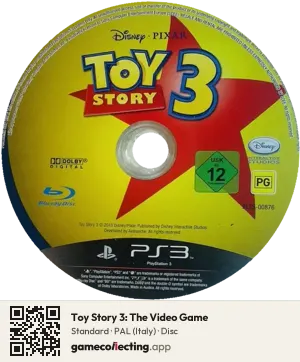 Toy Story 3: The Video Game PlayStation 3, PAL disc