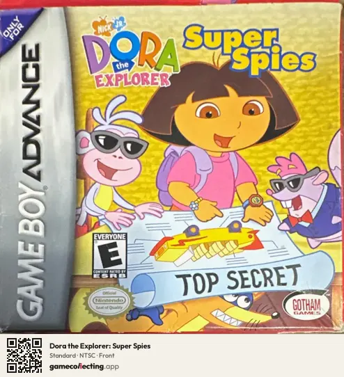 Dora the Explorer: Super Spies Game Boy Advance, NTSC box front