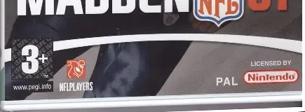 Madden NFL 07, the PEGI square on its front