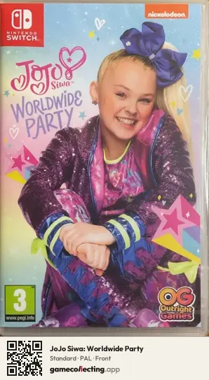 JoJo Siwa: Worldwide Party Nintendo Switch, PAL box front