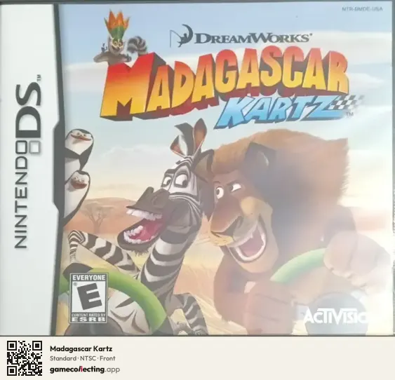Madagascar Kartz Nintendo DS, NTSC box front