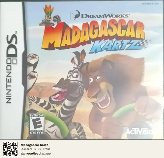 Madagascar Kartz Nintendo DS, NTSC box front