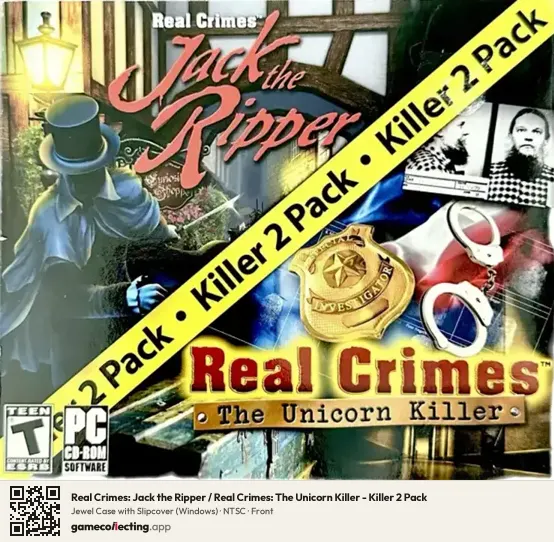 Real Crimes: Jack the Ripper / Real Crimes: The Unicorn Killer - Killer 2 Pack Computer, NTSC box front
