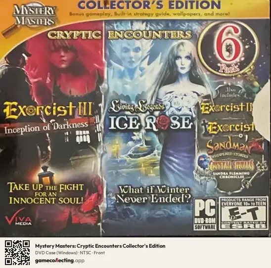Mystery Masters: Cryptic Encounters Collector's Edition Computer, NTSC box front