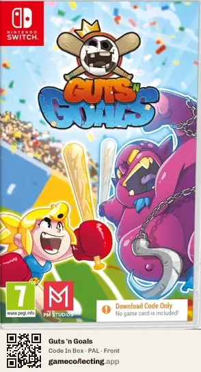 Guts 'n Goals Nintendo Switch, PAL box front
