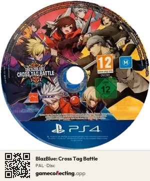 BlazBlue: Cross Tag Battle PlayStation 4, PAL disc