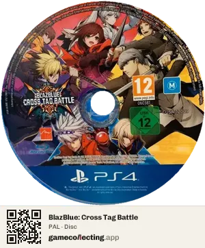 BlazBlue: Cross Tag Battle PlayStation 4, PAL disc