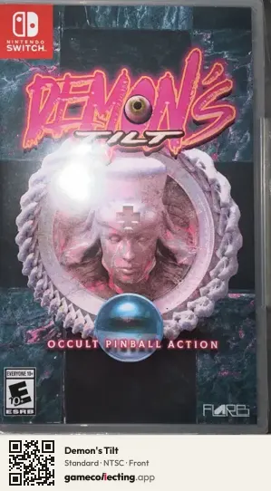 Demon's Tilt Nintendo Switch, NTSC box front