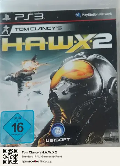 Tom Clancy's H.A.W.X 2 PlayStation 3, Germany box front