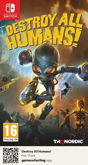 Destroy All Humans! Nintendo Switch, PAL box front