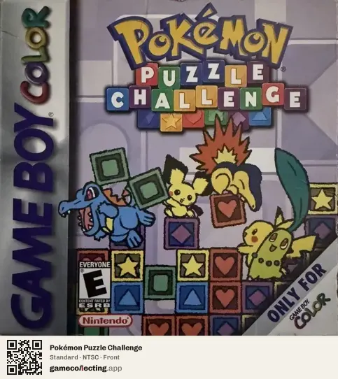 Pokémon Puzzle Challenge Game Boy Color, NTSC box front