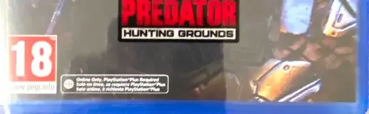 Predator: Hunting Grounds, the PEGI square on its front