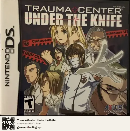 Trauma Center: Under the Knife Nintendo DS, NTSC box front
