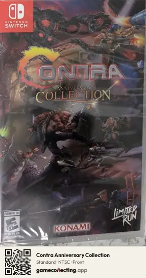 Contra Anniversary Collection Nintendo Switch, NTSC box front