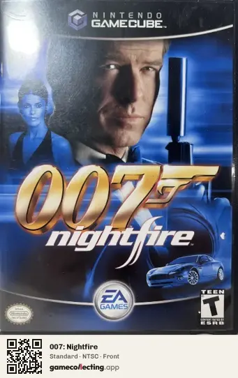 007: Nightfire Nintendo GameCube, NTSC box front