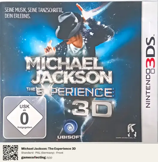 Michael Jackson: The Experience 3D Nintendo 3DS, Germany box front