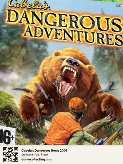 Cabela's Dangerous Hunts 2009 Xbox 360, PAL box front