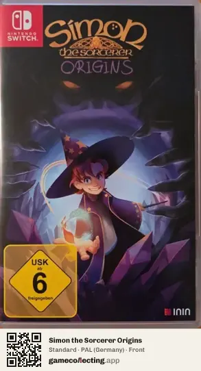 Simon the Sorcerer Origins Nintendo Switch, Germany box front
