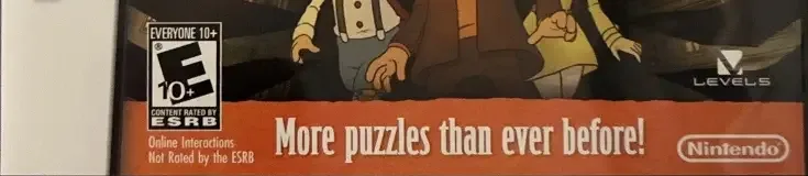Professor Layton and the Last Specter, the ESRB box on its front