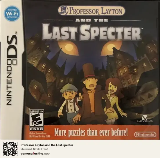 Professor Layton and the Last Specter Nintendo DS, NTSC box front