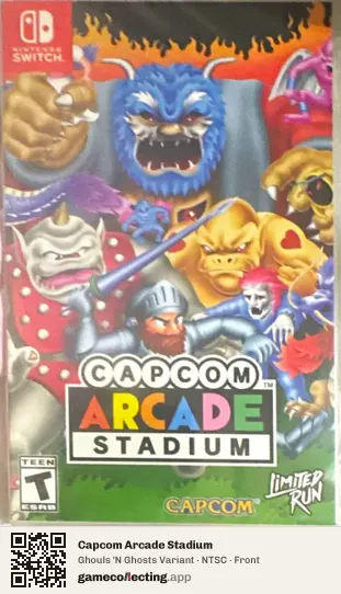 Capcom Arcade Stadium Nintendo Switch, NTSC box front