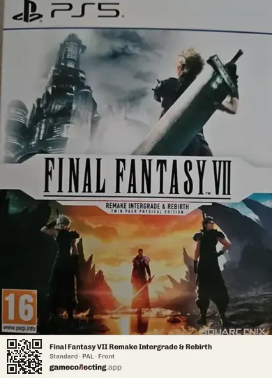 Final Fantasy VII Remake Intergrade & Rebirth PlayStation 5, PAL box front