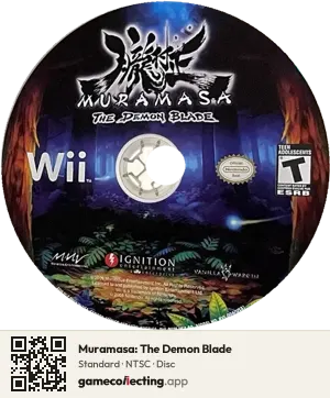 Muramasa: The Demon Blade Nintendo Wii, NTSC disc