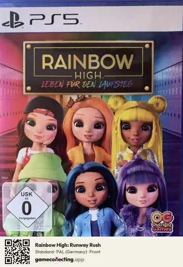 Rainbow High: Runway Rush PlayStation 5, Germany box front