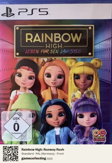 Rainbow High: Runway Rush PlayStation 5, Germany box front